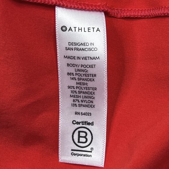 Athleta Breathe In Bra Mini Dress Bright Coral Size 6 - NWOT - Picture 5 of 6